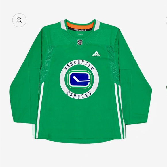 Adidas Authentic Vancouver Canucks Praxtice Jersey- size 50 - Picture 1 of 3